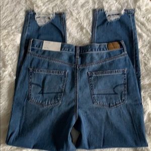 NWT -  Size 12 Long, American Eagle Mom Jeans